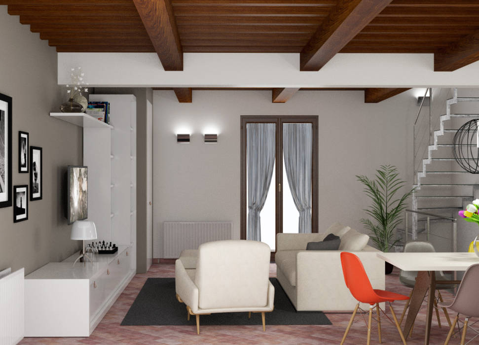 Soggiorno Casa C, design WOOD design WOOD Salones de estilo moderno