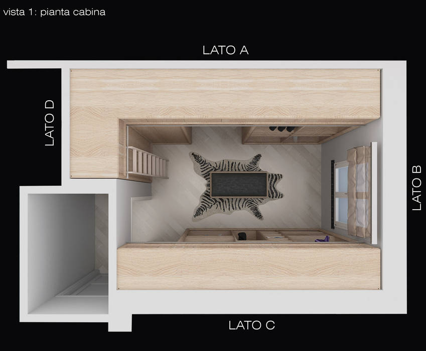 Cabina Armadio AV, design WOOD design WOOD Modern style bedroom Wardrobes & closets