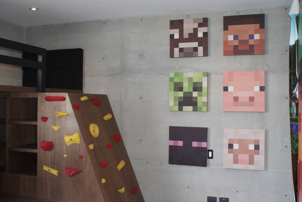 Cuarto Maucraft, Caio Espacios Infantiles Caio Espacios Infantiles Dormitorios infantiles modernos Camas y cunas