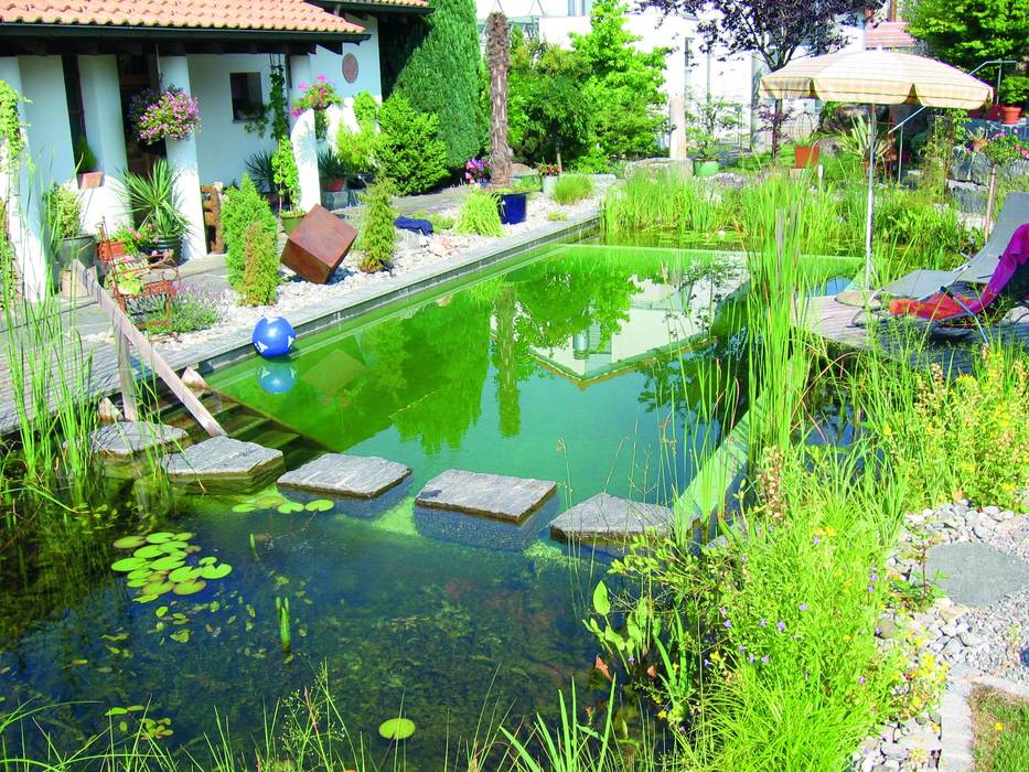 Örnek Projeler, Bio Göl Havuz (Biyolojik Gölet ve Havuz Yapısalları) Bio Göl Havuz (Biyolojik Gölet ve Havuz Yapısalları) Pools im Landhausstil