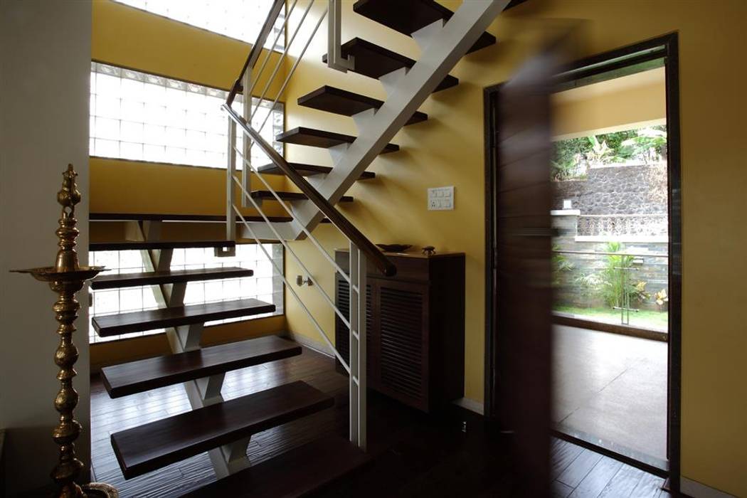 Staircase-- Metal & Wood DeFACTO Architects