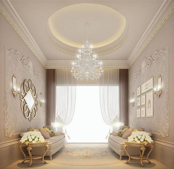 Stylish Sitting Room Design, IONS DESIGN IONS DESIGN غرفة المعيشة النحاس / برونزية / نحاس home decor ideas,interior design,home interiors,home design,Saudi Arabia,Dubai,living room,lounge,sitting room,saloon