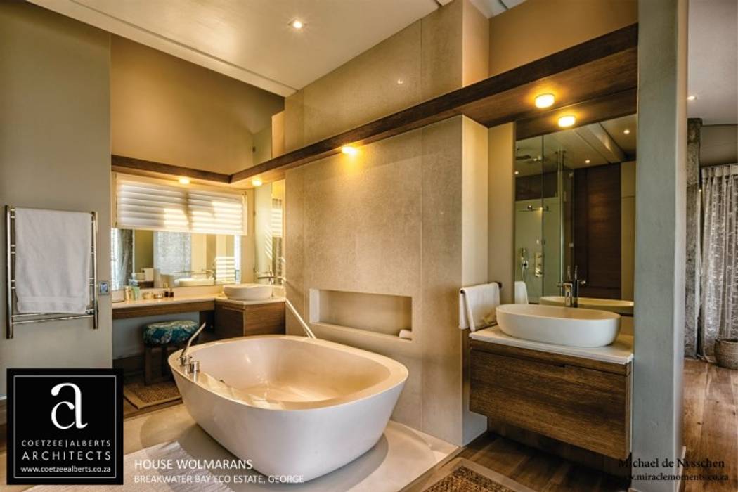 House Wolmarans, Coetzee Alberts Architects Coetzee Alberts Architects Modern bathroom