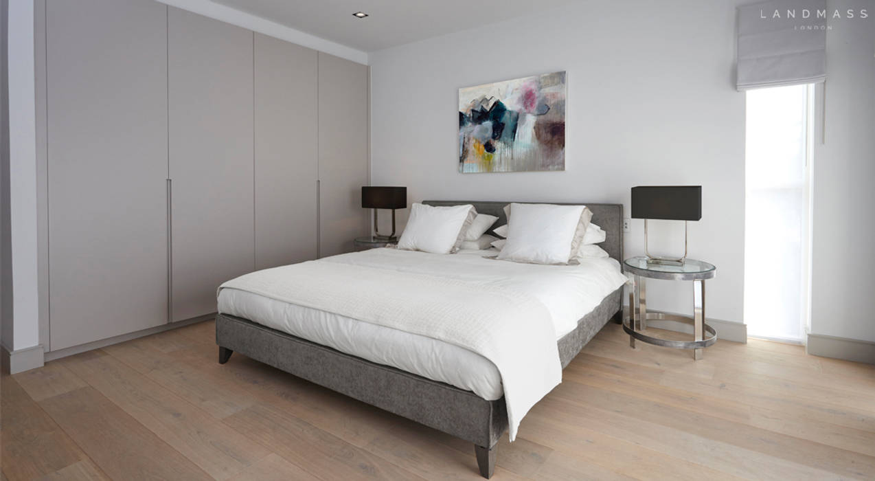 GUEST BEDROOM Landmass London Modern style bedroom