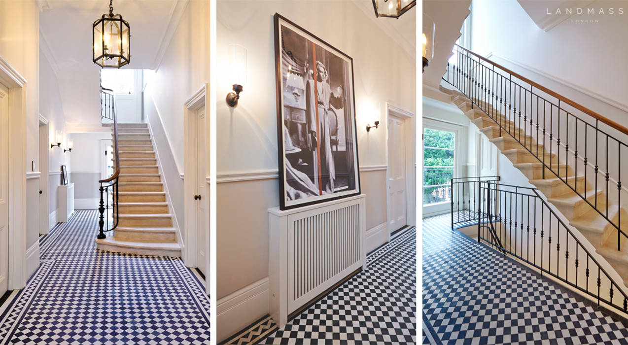 ENTRANCE Landmass London Classic style corridor, hallway and stairs