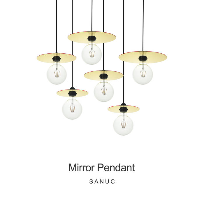 Mirror Pendant Gold Decoration #1 SANUC 모던스타일 주방 플라스틱 조명