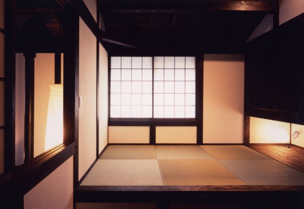 hakusuidai house, 髙岡建築研究室 髙岡建築研究室 Asian style bedroom Wood Wood effect