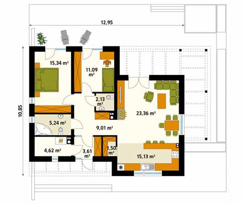 homify Tường & sàn phong cách hiện đại