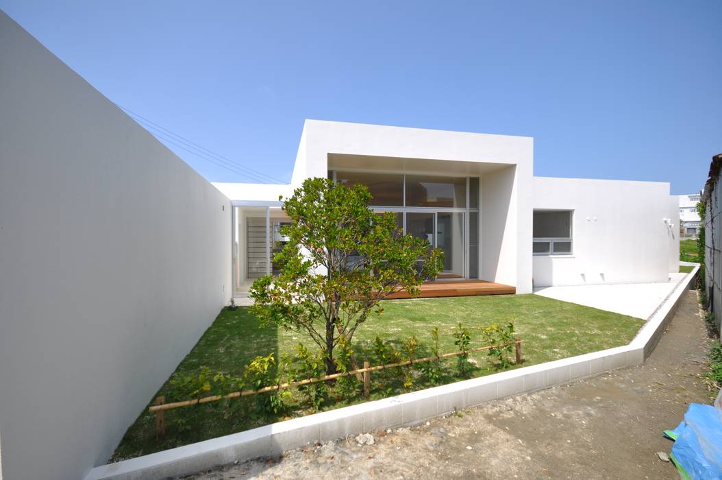 HG-HOUSE, 門一級建築士事務所 門一級建築士事務所 Jardines de estilo moderno Concreto reforzado