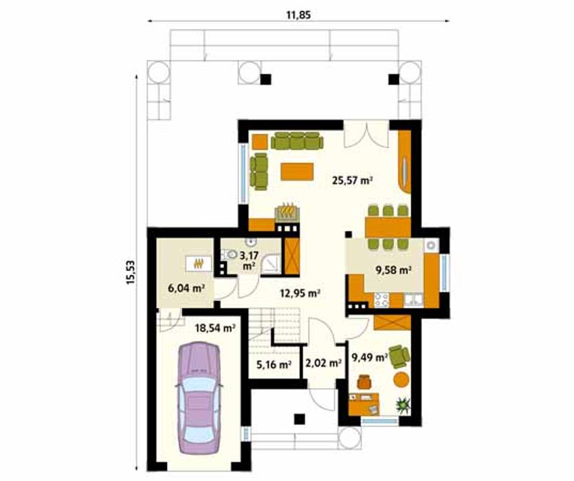 homify Tường & sàn phong cách hiện đại