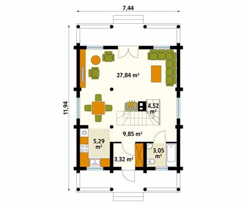 homify Dinding & Lantai Gaya Country