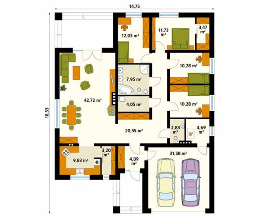 homify Dinding & Lantai Modern