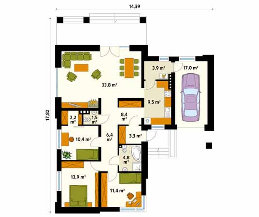 homify Dinding & Lantai Modern