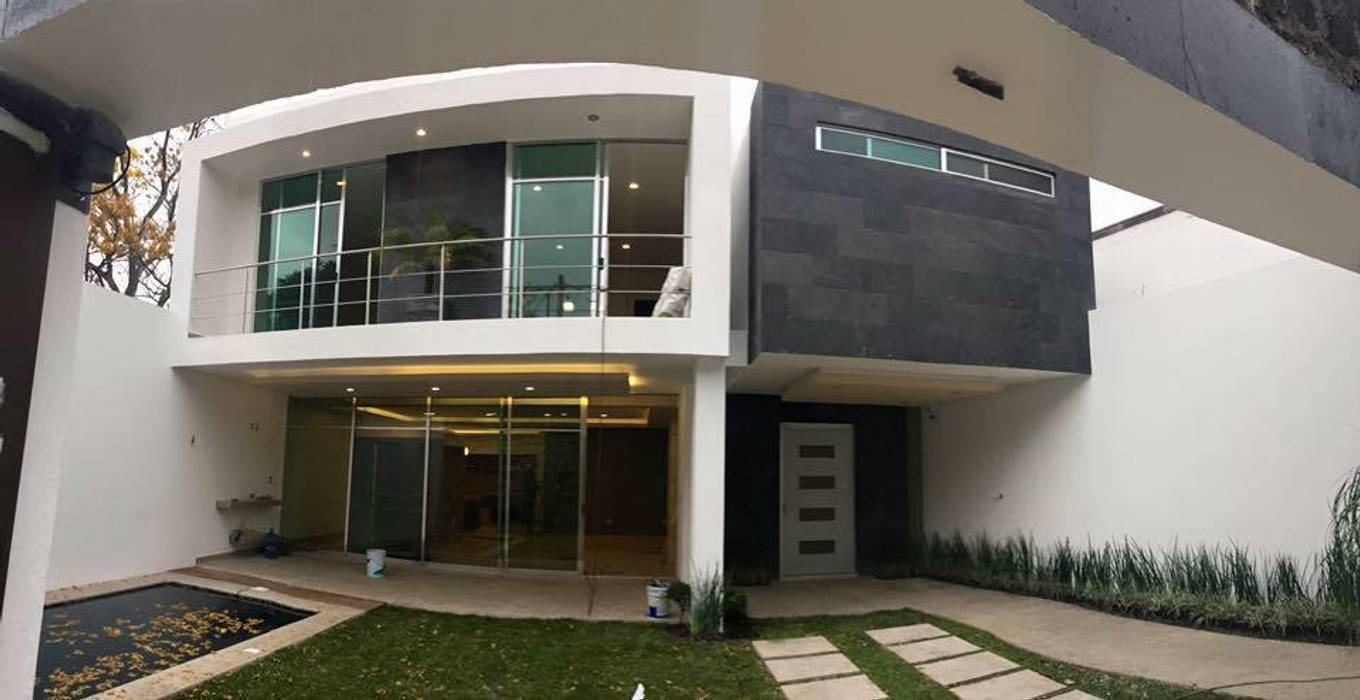 Casa en cuernavaca., Global Render Global Render Balcone, Veranda & Terrazza in stile moderno Arenaria