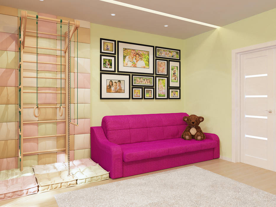 Визуализация Комнаты для Маргариты, Alyona Musina Alyona Musina Детская комната в стиле модерн