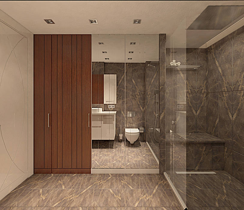 ORHAN-OLIVIA EVİ, Ofis 352 Mimarlık Hizmetleri Ofis 352 Mimarlık Hizmetleri Modern Bathroom