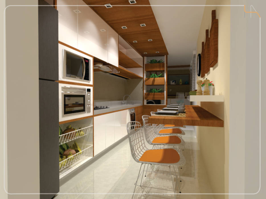 Cozinha Apartamento C|L, Humanize Arquitetura Humanize Arquitetura