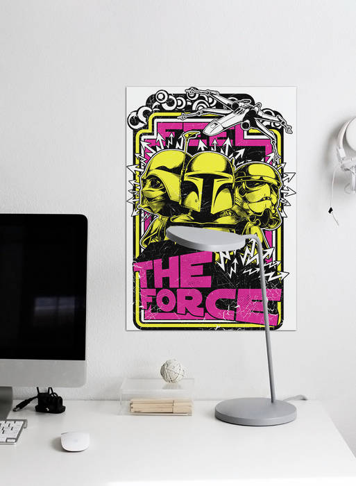 The Force Pixers Oficinas de estilo moderno wall mural,wallpaper,print,poster,force,star,wars,geek