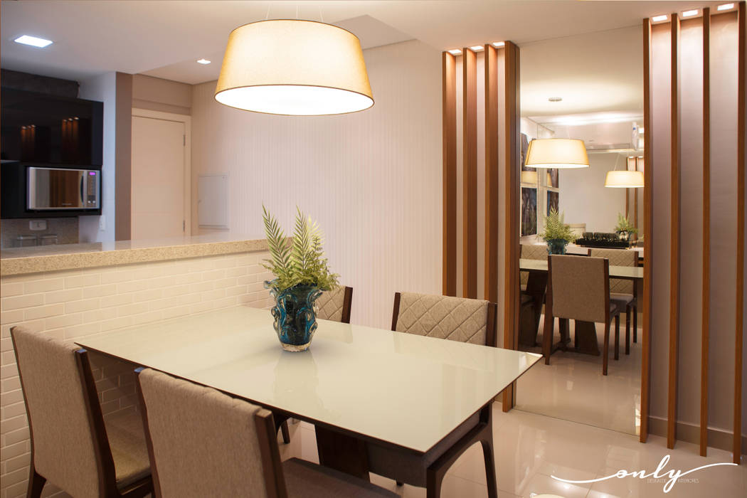 Apartamento N | H, Only Design de Interiores Only Design de Interiores Modern dining room