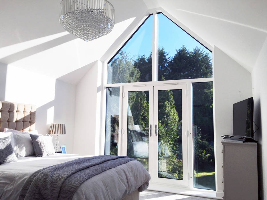 Master Bedroom with Vaulted Ceiling - As Built Arc 3 Architects & Chartered Surveyors