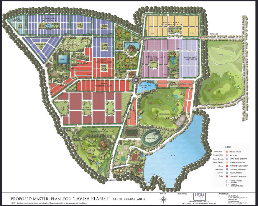 Lavasa Master Plan, Icarus Architects Icarus Architects Commercial spaces Commercial Spaces