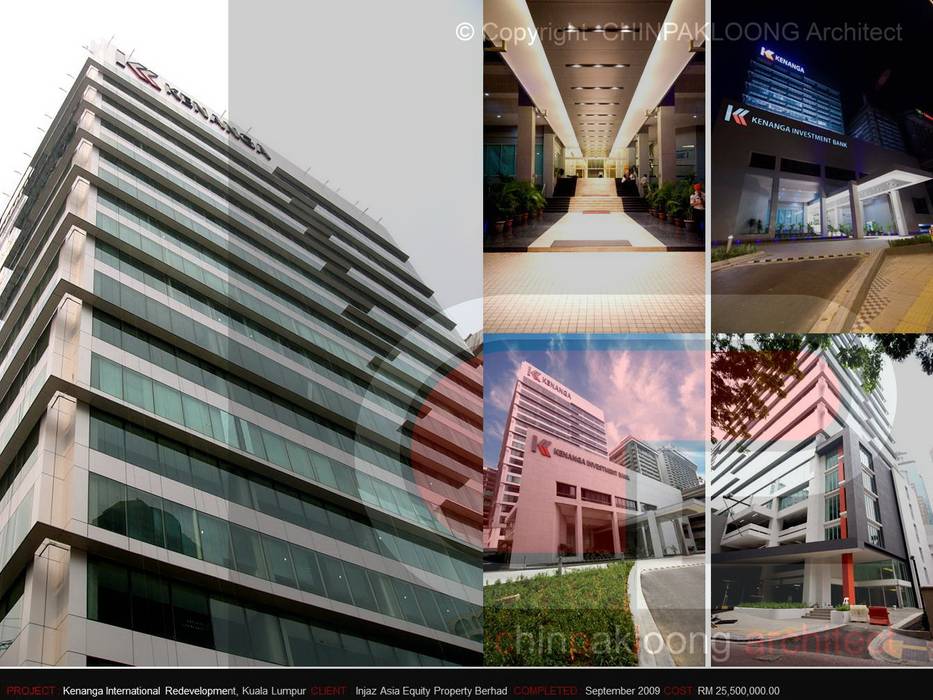 Kenanga International Redevelopment, CHINPAKLOONG Architect CHINPAKLOONG Architect Espacios comerciales Edificios de Oficinas
