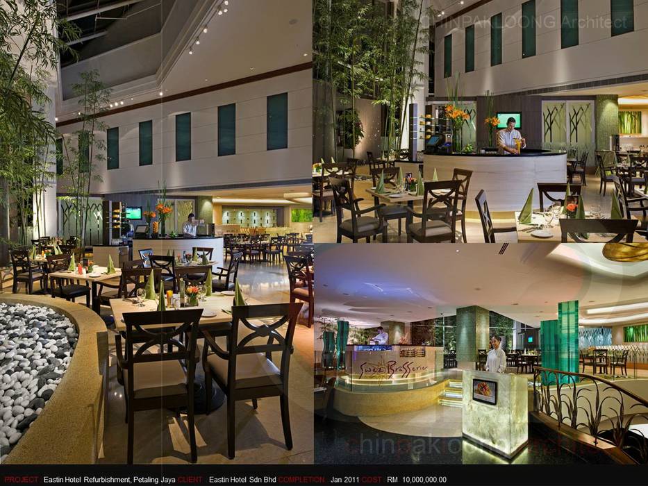 Eastin Hotel, CHINPAKLOONG Architect CHINPAKLOONG Architect Commercial spaces Hotels