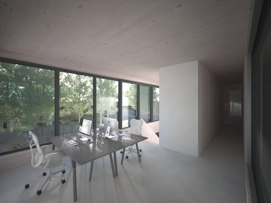 Woonhuis JWVRA, artisan architects artisan architects Minimalistische studeerkamer Hout Hout