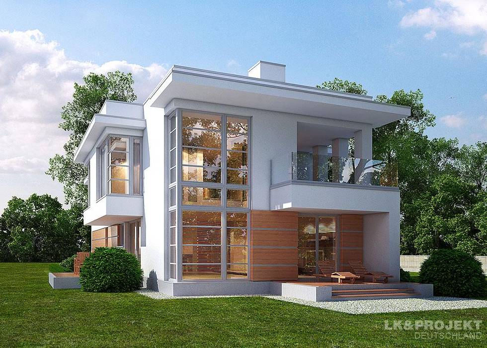 Ein Haus für sehr schmale Grundstücke, LK&Projekt GmbH LK&Projekt GmbH Дома в стиле модерн