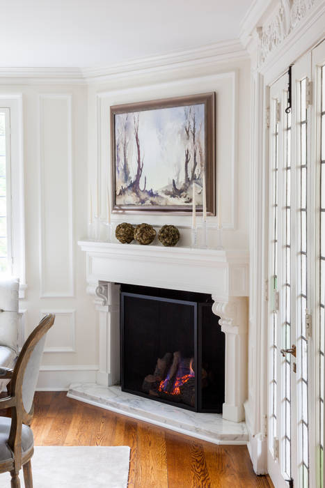 fireplace Mel McDaniel Design Dining room