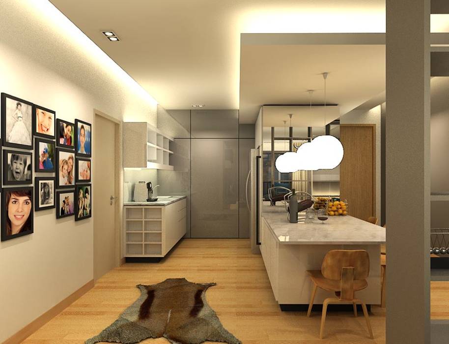 The Sanderson Home, inDfinity Design (M) SDN BHD inDfinity Design (M) SDN BHD Moderne eetkamers