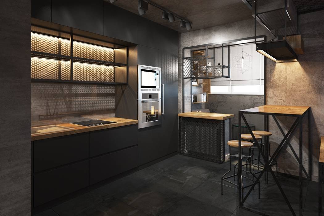 homify Dapur Gaya Industrial