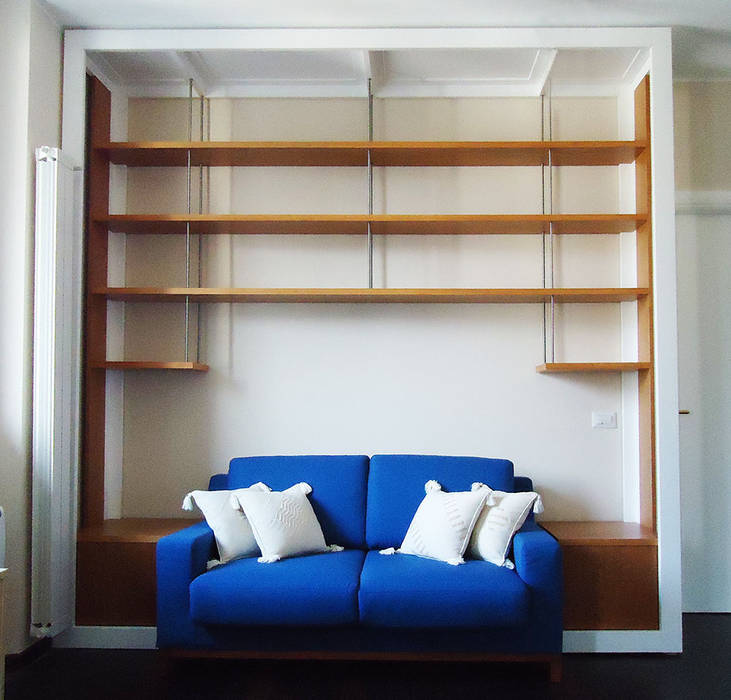 Bello e Funzionato: Arredo salvaspazio, PAZdesign PAZdesign Modern living room Wood Wood effect