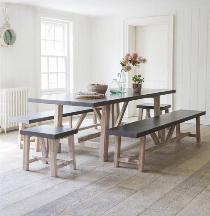 Chilson Table and Bench Set homify Rustic style dining room Wood Wood effect Tables