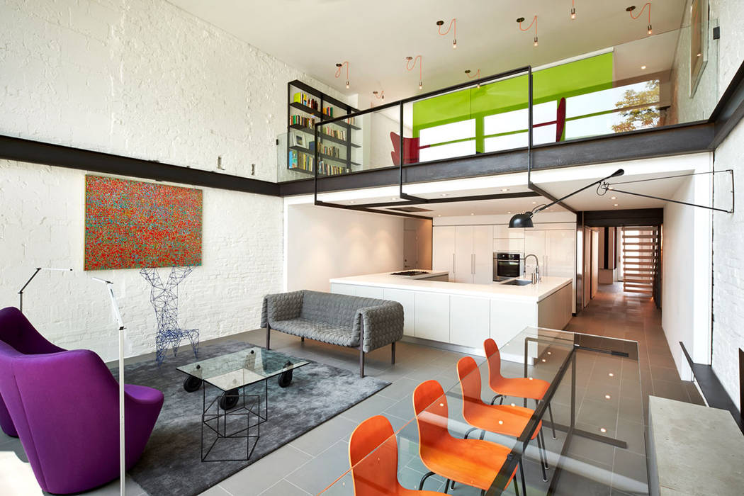 Salt + Pepper House, KUBE architecture KUBE architecture Modern living room