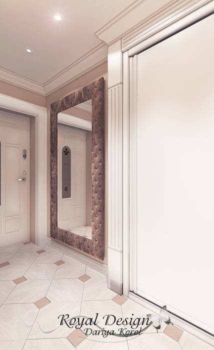 the hall in the apartment, Your royal design Your royal design Коридор, прихожая и лестница в стиле кантри