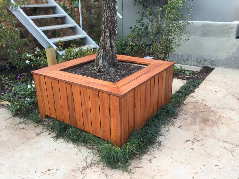 PLANTER CLADDING Oxford Trellis Country style garden Wool Orange Accessories & decoration