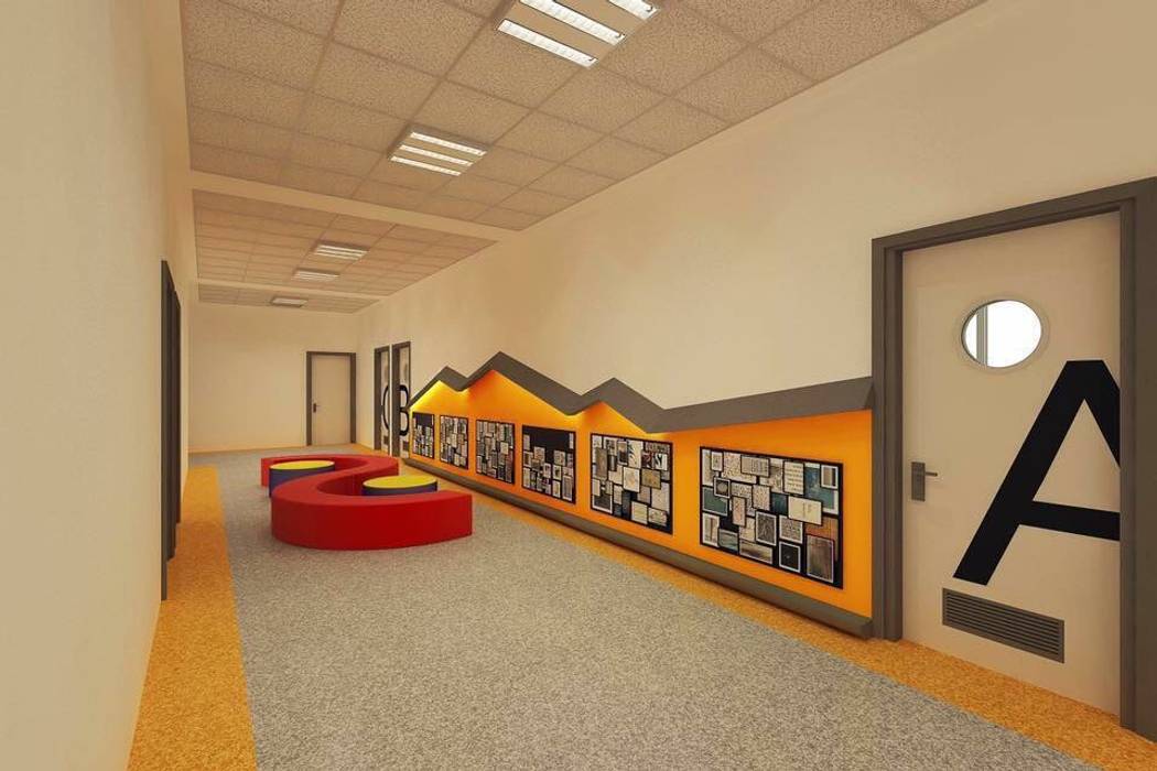 Sevinç Koleji İç Mekan Tasarımları, Ofis 352 Mimarlık Hizmetleri Ofis 352 Mimarlık Hizmetleri Ticari alanlar Okullar
