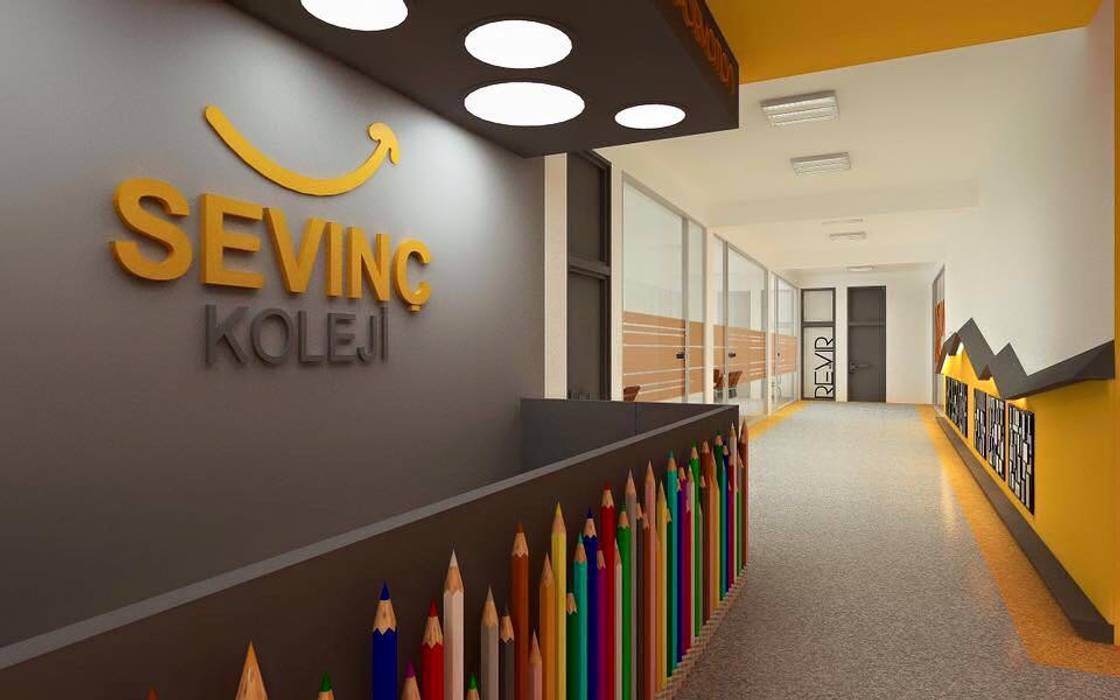 Sevinç Koleji İç Mekan Tasarımları, Ofis 352 Mimarlık Hizmetleri Ofis 352 Mimarlık Hizmetleri Commercial spaces Schools