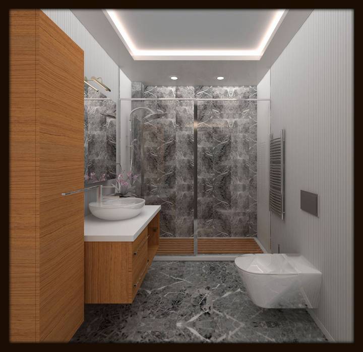 LBC İNŞAAT -76.CADDE ÖRNEK DAİRE , vanetta mutfak Çankaya vanetta mutfak Çankaya Modern style bathrooms