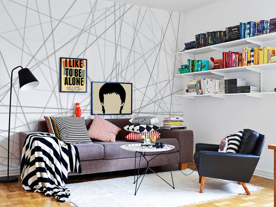 Geometric Pixers Modern living room geometry,wall mural,wallpaper,posters,poster,poster