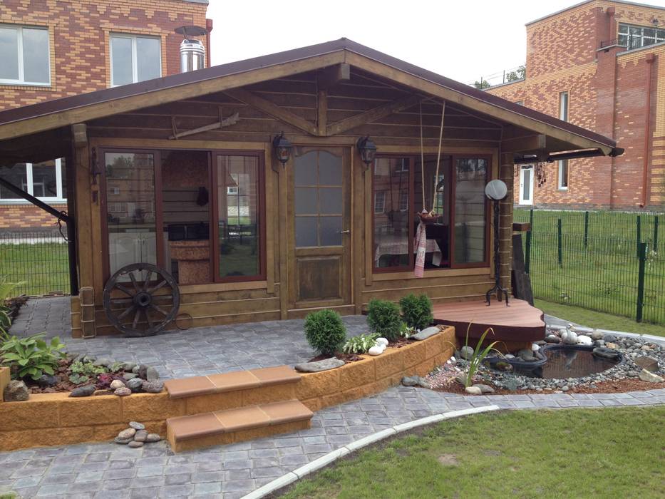 Веранда-беседка (всесезонная), СВ СВ Patios & Decks Wood Wood effect