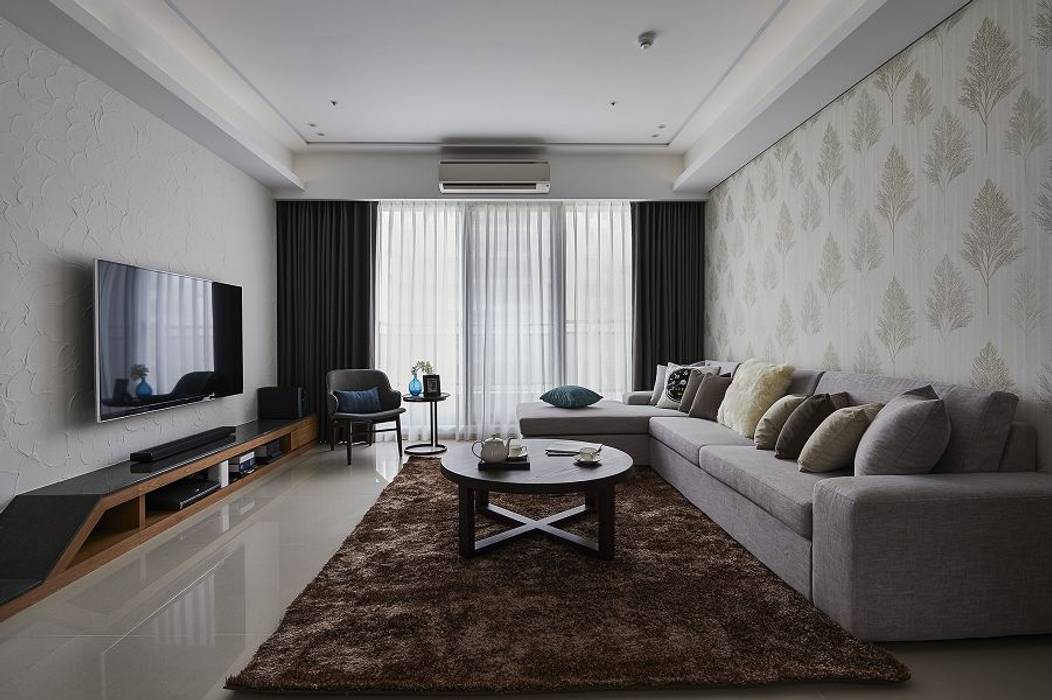 [HOME] C.T.L Interior Design, KD Panels KD Panels Modern living room Wood Wood effect TV stands & cabinets