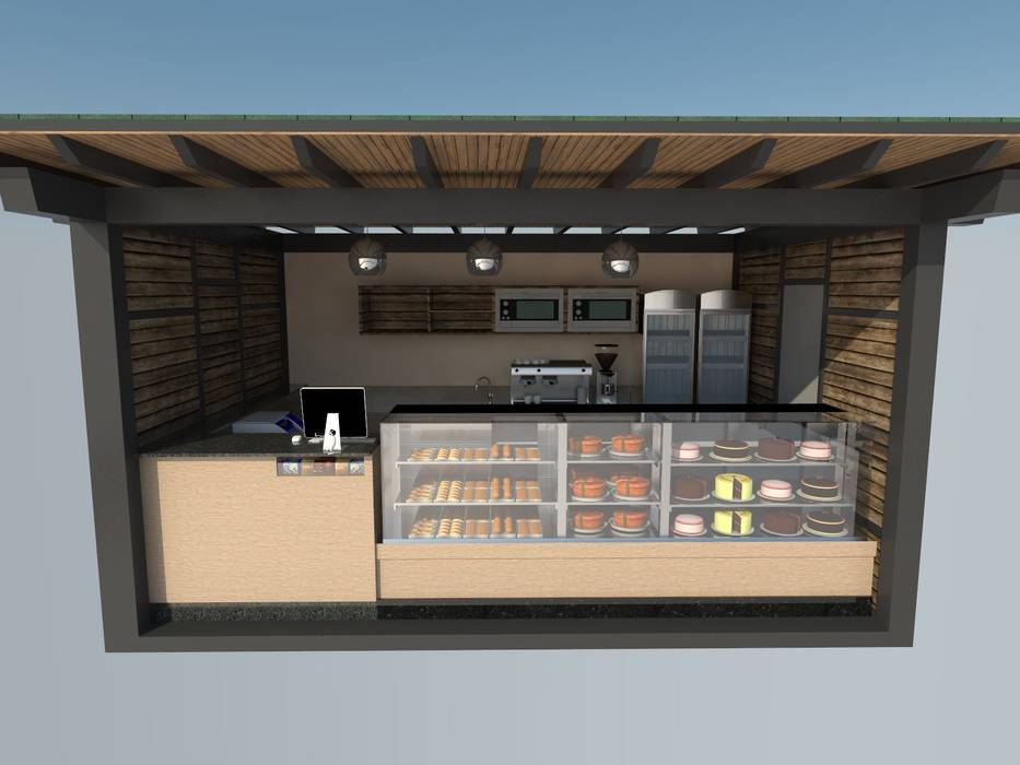 Cafe al aire libre , Atahualpa 3D Atahualpa 3D Commercial spaces لکڑی Wood effect Gastronomy