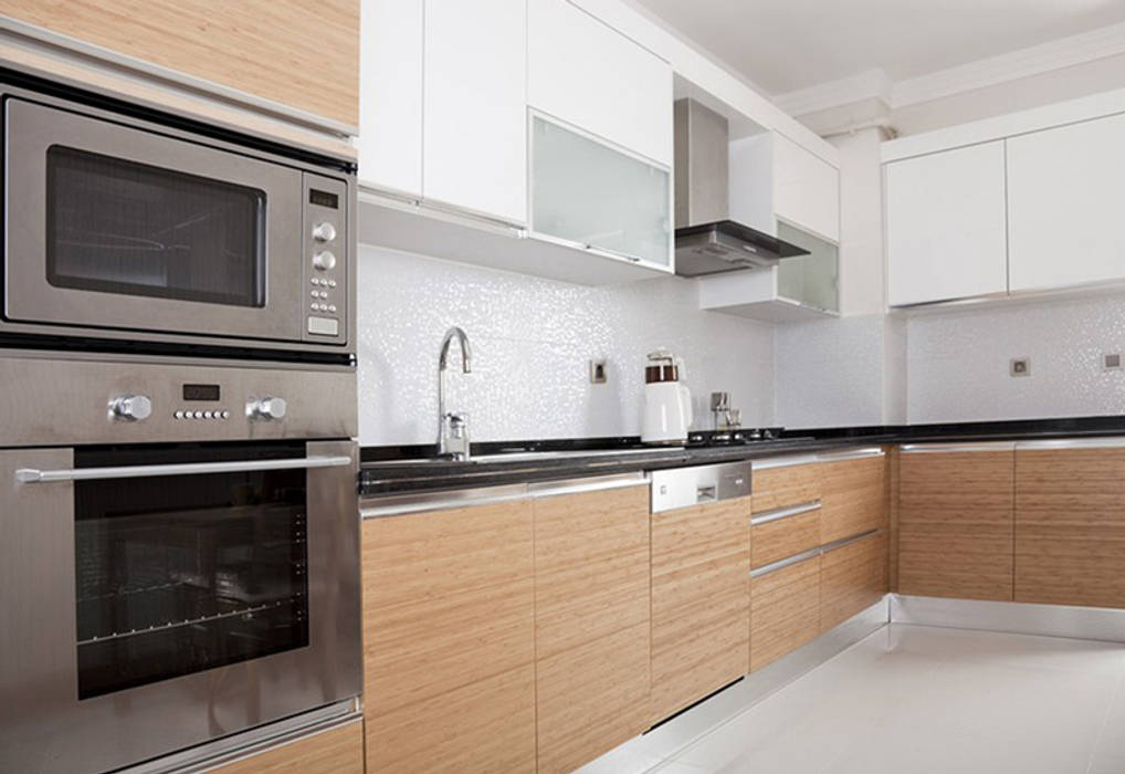 homify Modern kitchen لکڑی Wood effect