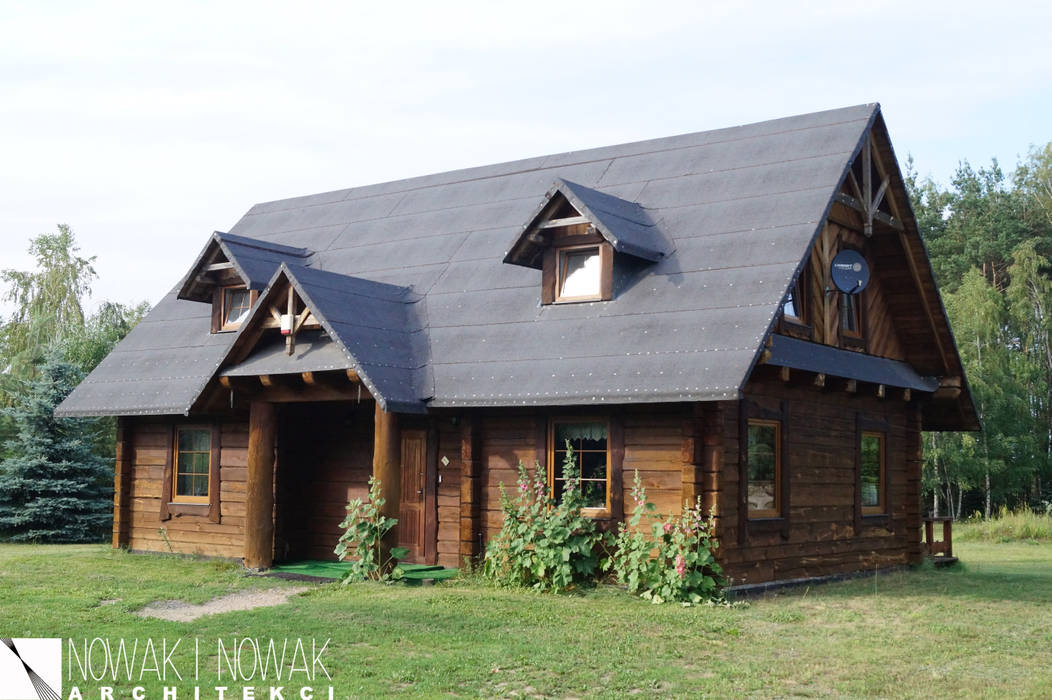 DOMY DREWNIANE, Nowak i Nowak Architekci Nowak i Nowak Architekci Casas de estilo rural Madera Acabado en madera