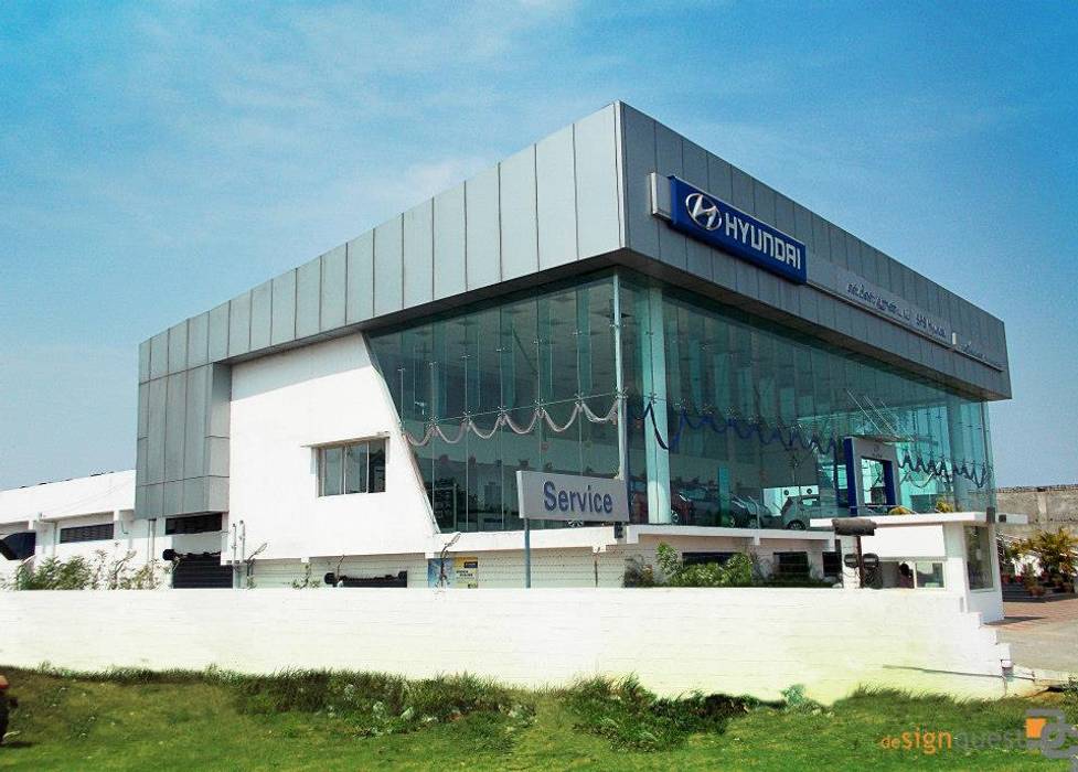 Hyundai Showroom , Design Quest Architects Design Quest Architects Espacios comerciales Concesionarias de automóviles