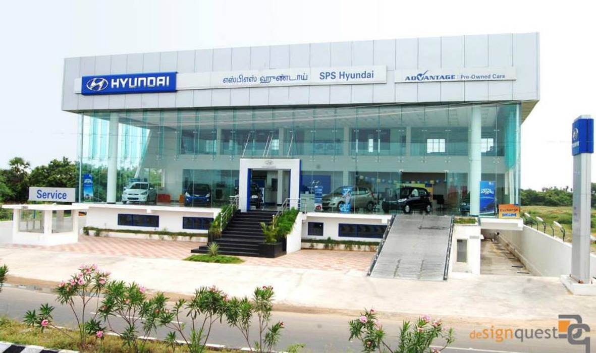 Hyundai Showroom , Design Quest Architects Design Quest Architects Commercial spaces Car Dealerships