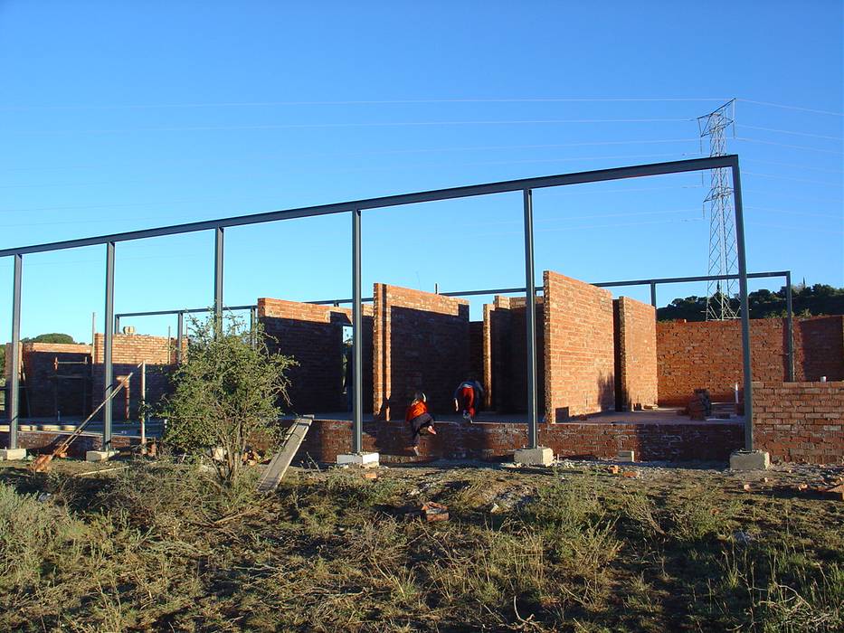 House Uys (2005 | 2006) Photographs: David Ross (VISI), Jan Smit Smit Architects Modern houses construction steel,shed