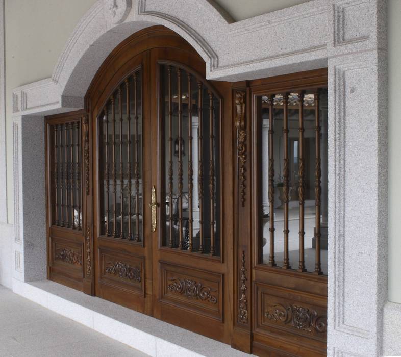 Puerta de madera homify Puertas y ventanas de estilo rústico